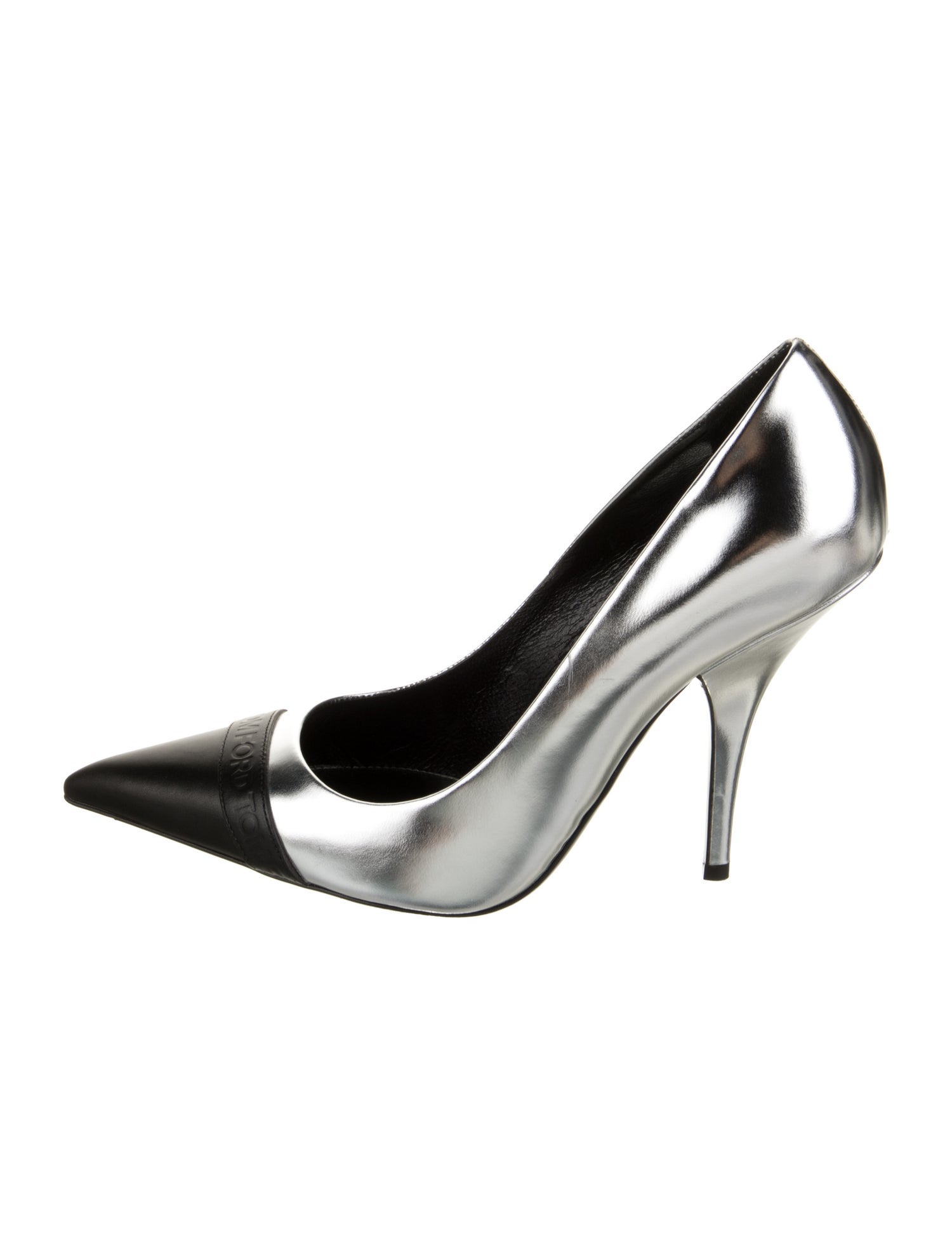 Tom Ford Patent Leather Colorblock Pattern Pumps