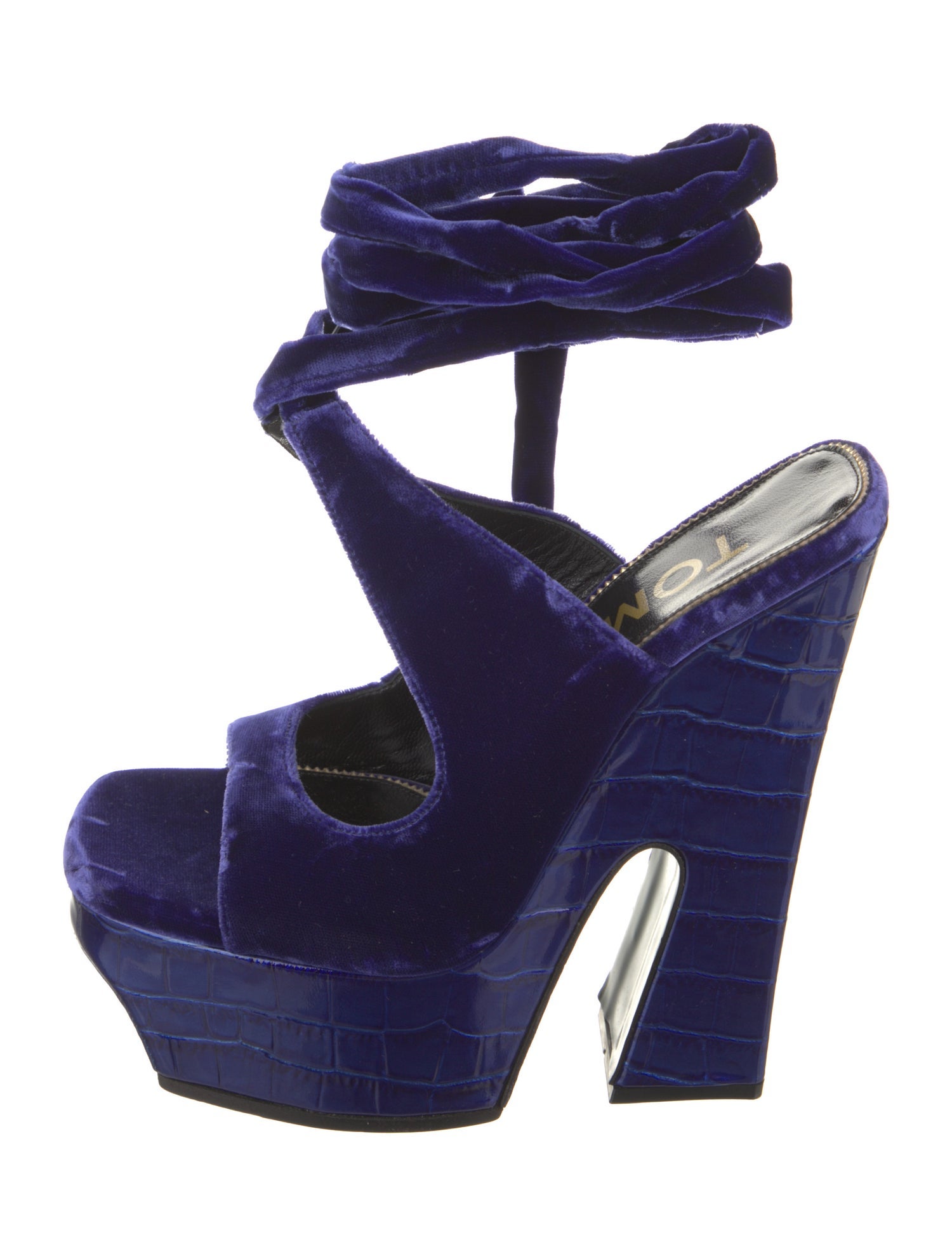 Tom Ford Velvet Slingback Sandals