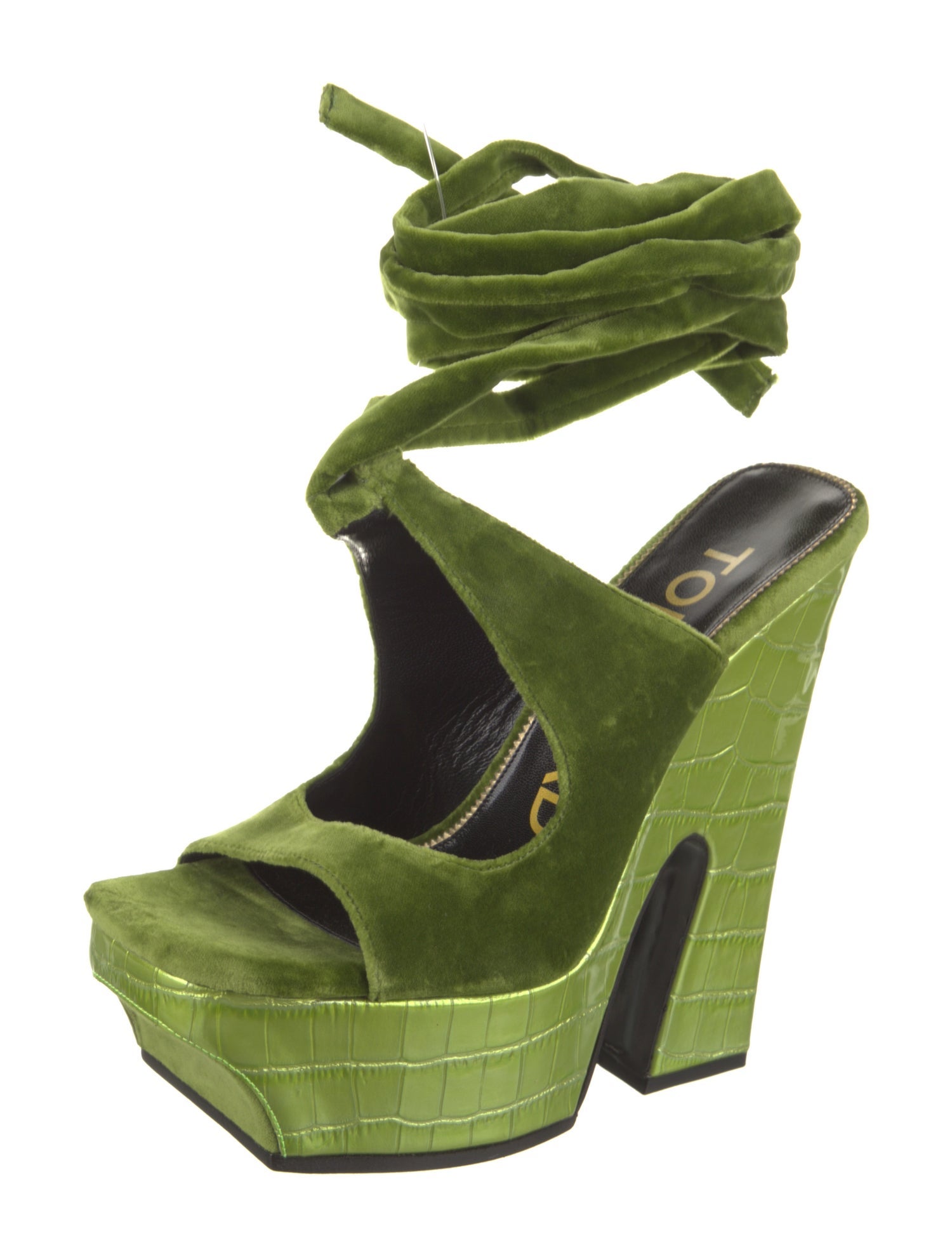 Tom Ford Velvet Sandals