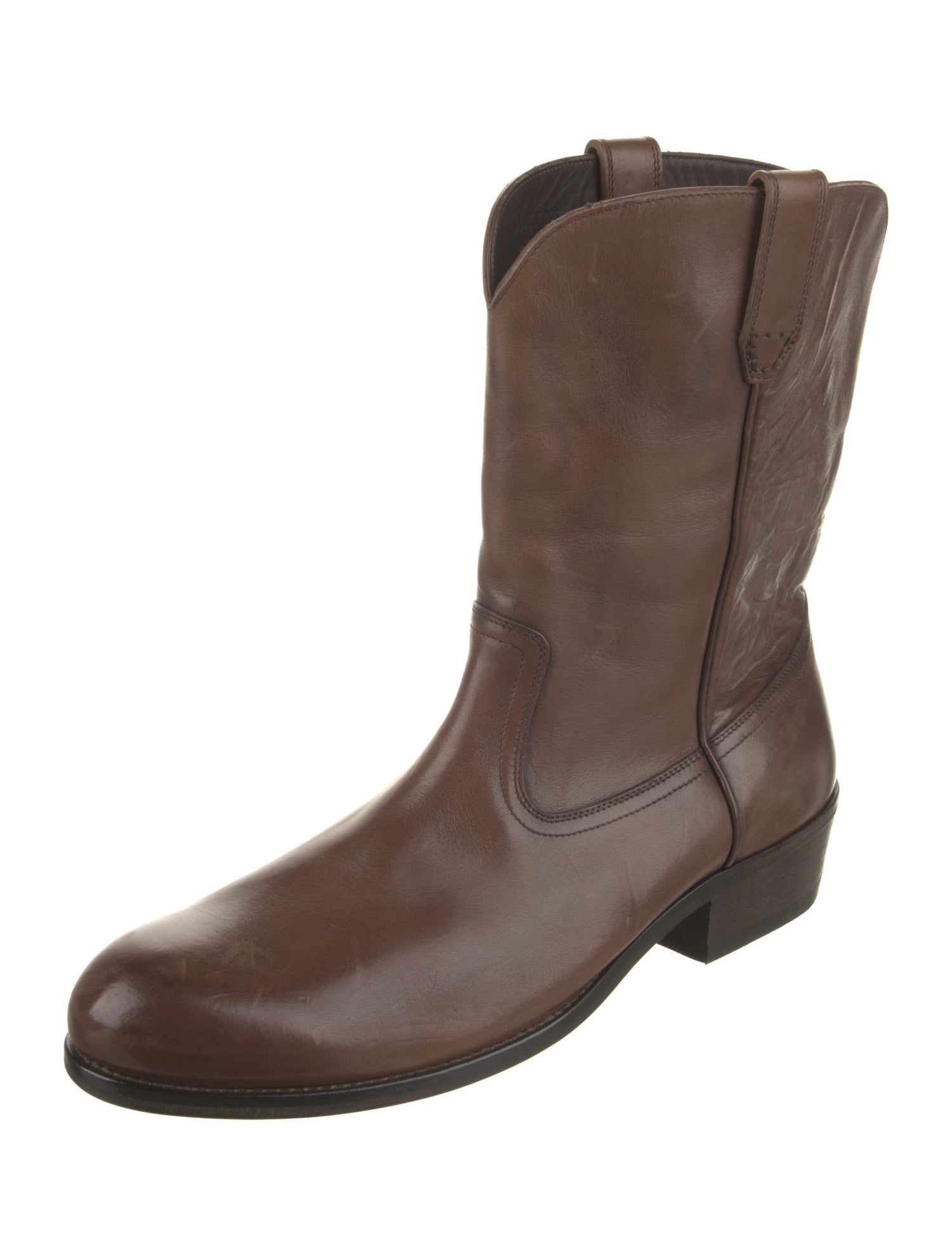 Tom Ford Leather Western Boots