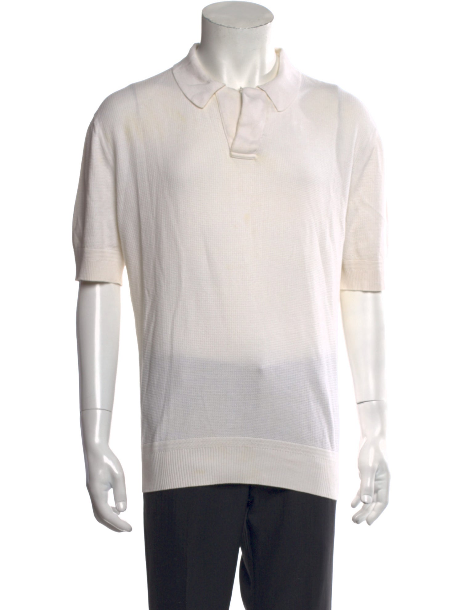Tom Ford Collar Three-Quarter Sleeve Polo Shirt