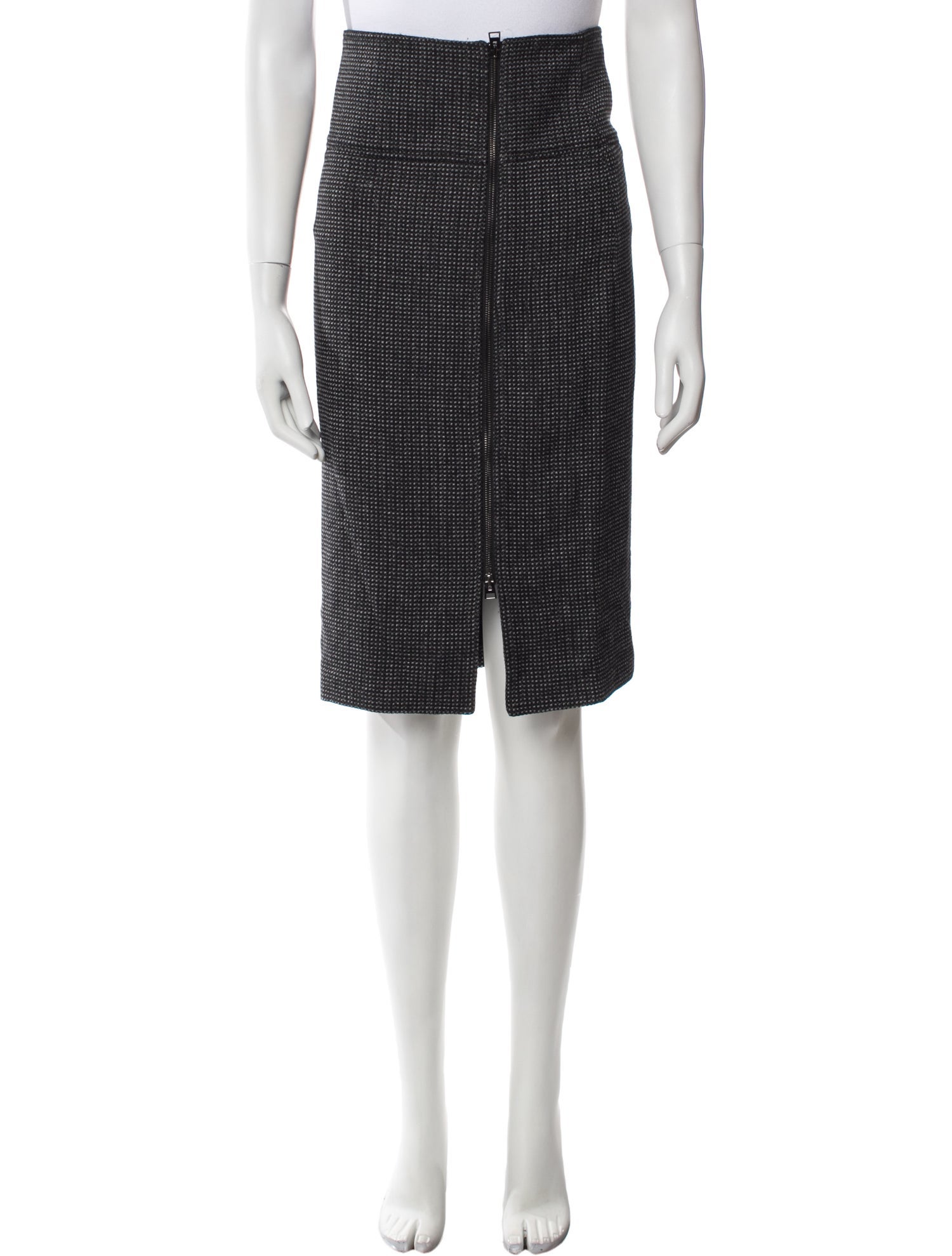 Tom Ford Plaid Print Knee-Length Skirt