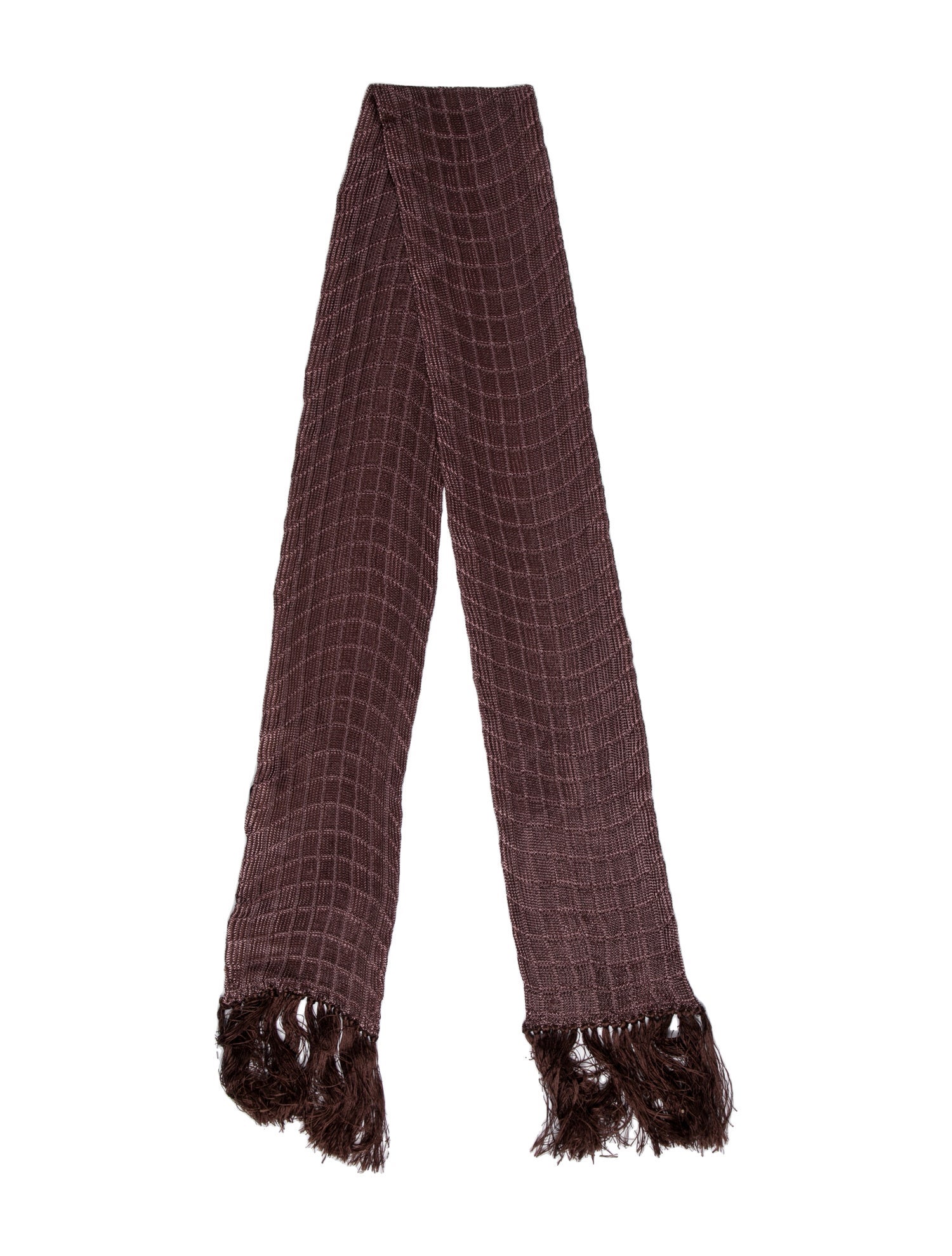 Tom Ford Silk Plaid Print Scarf