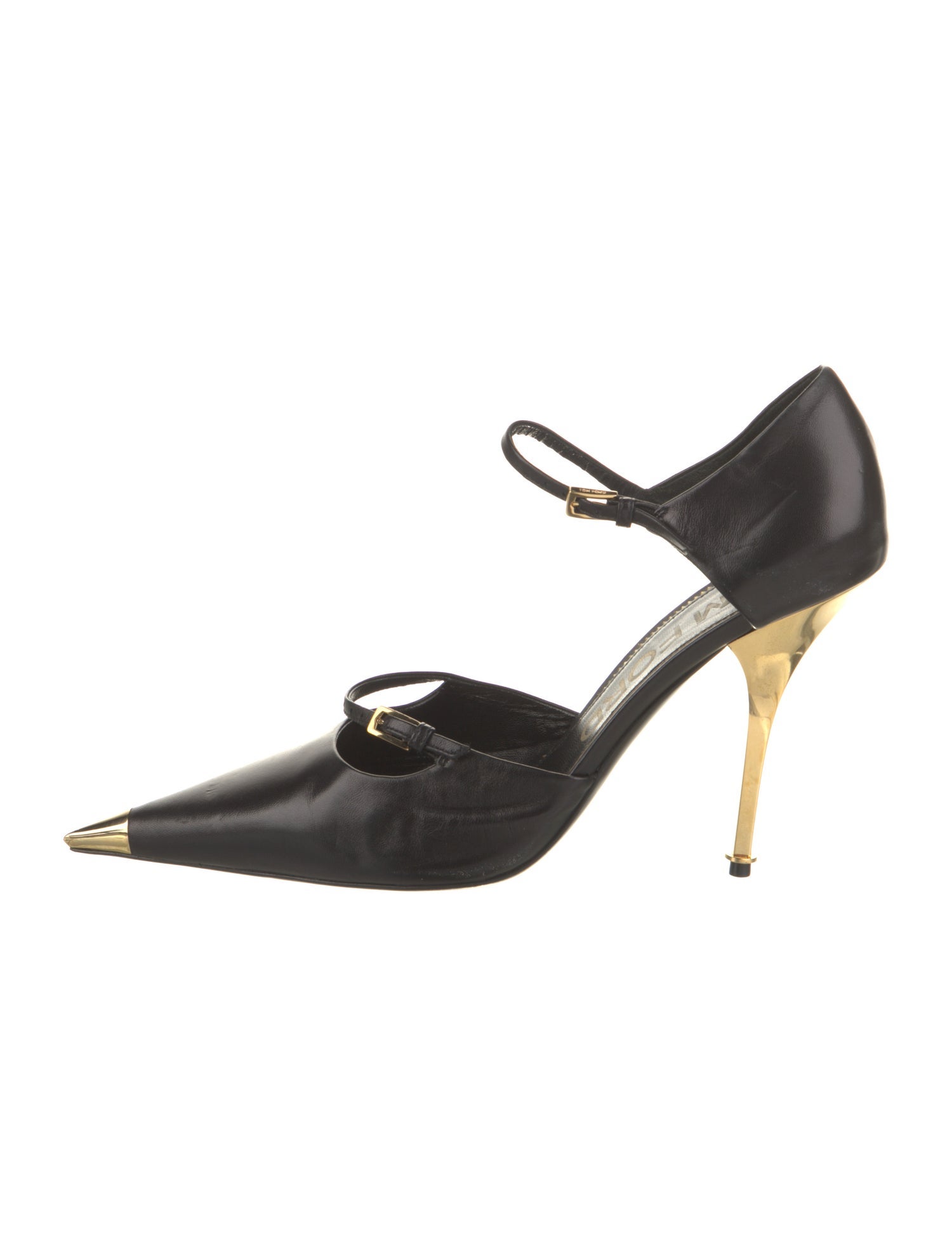 Tom Ford Leather Colorblock Pattern D'Orsay Pumps