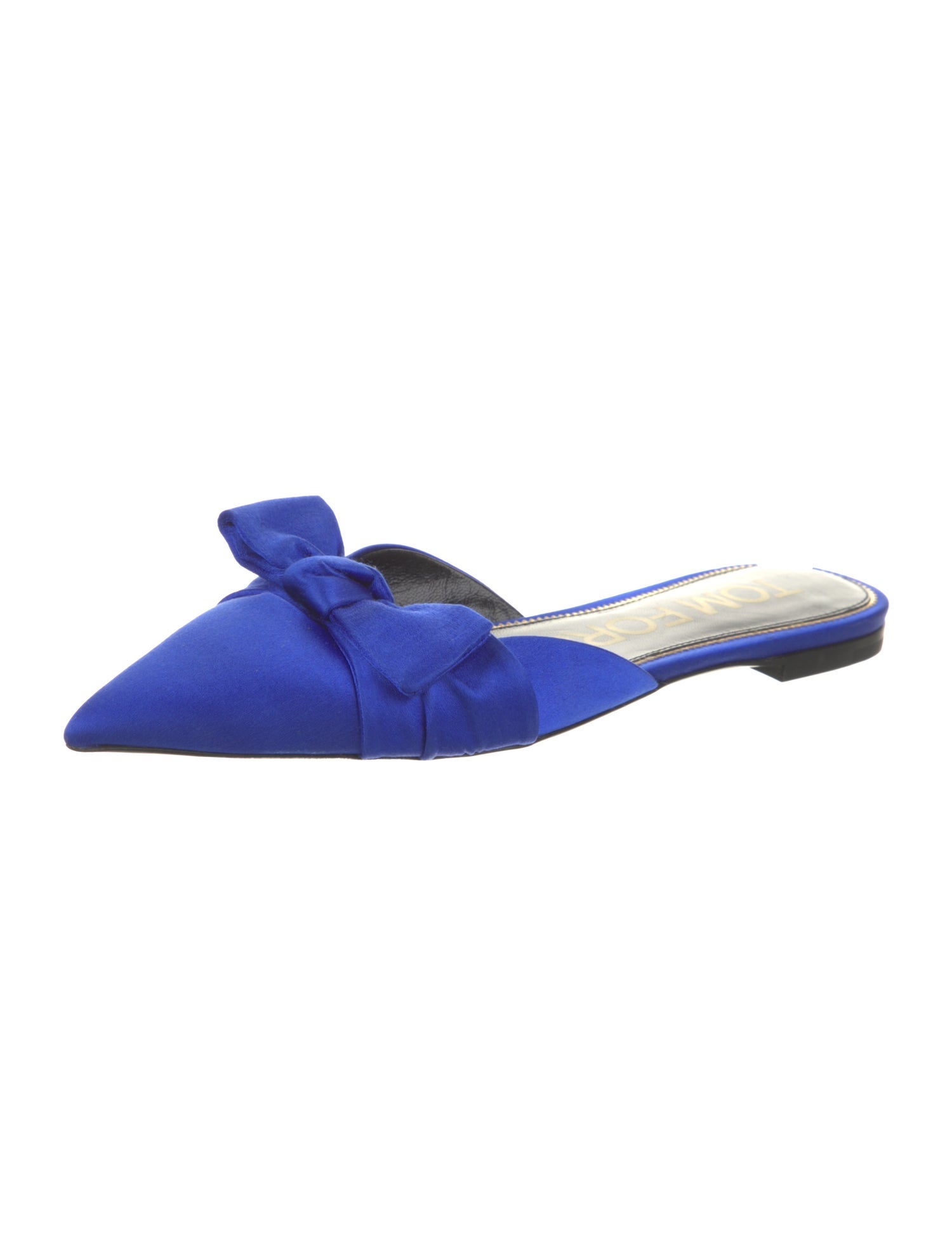 Tom Ford Satin Bow Accents Mules