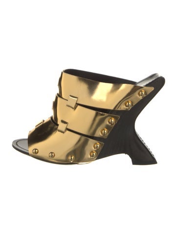 Tom Ford Sandals Patent Leather Slides 10