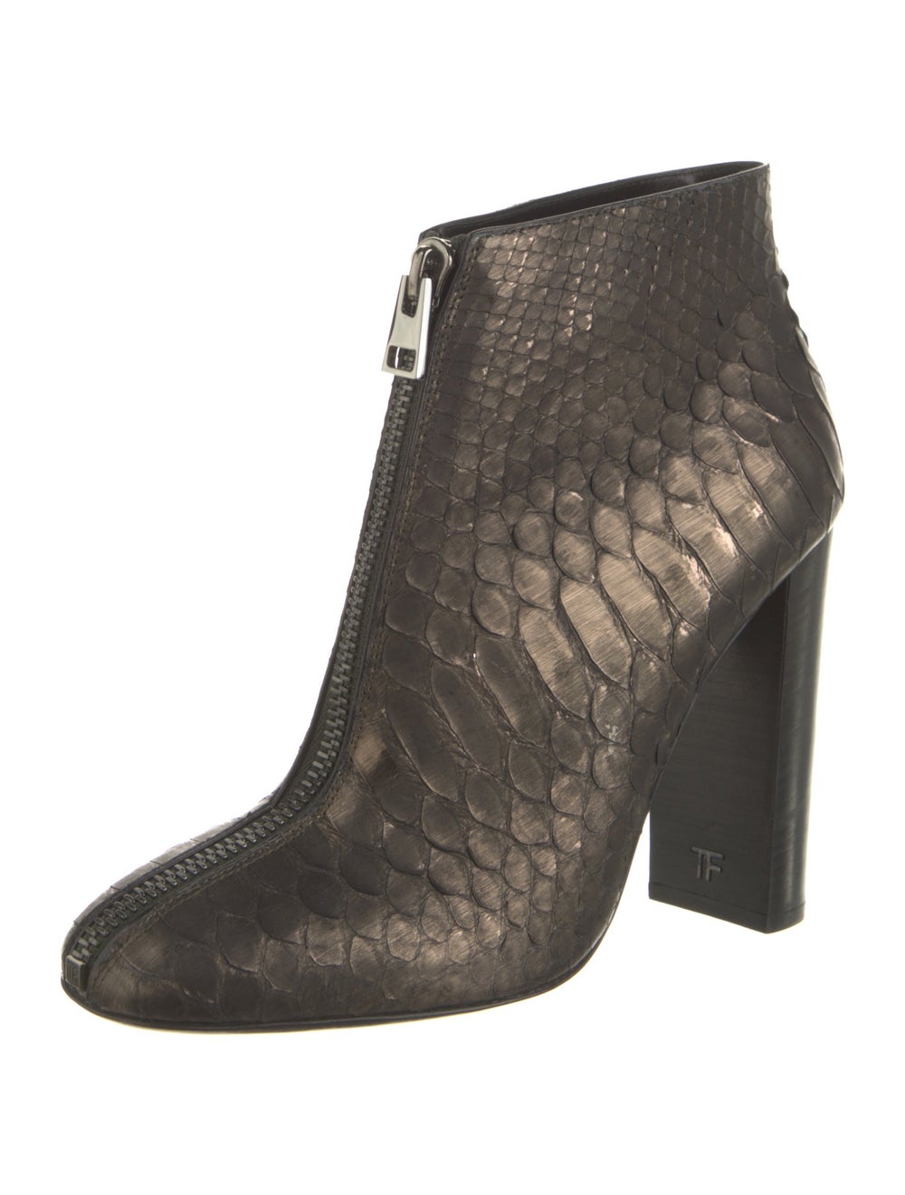Tom Ford Python Ankle Boots Green Square-Toes - image 2