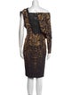 Tom Ford Animal Print Midi Length Dress