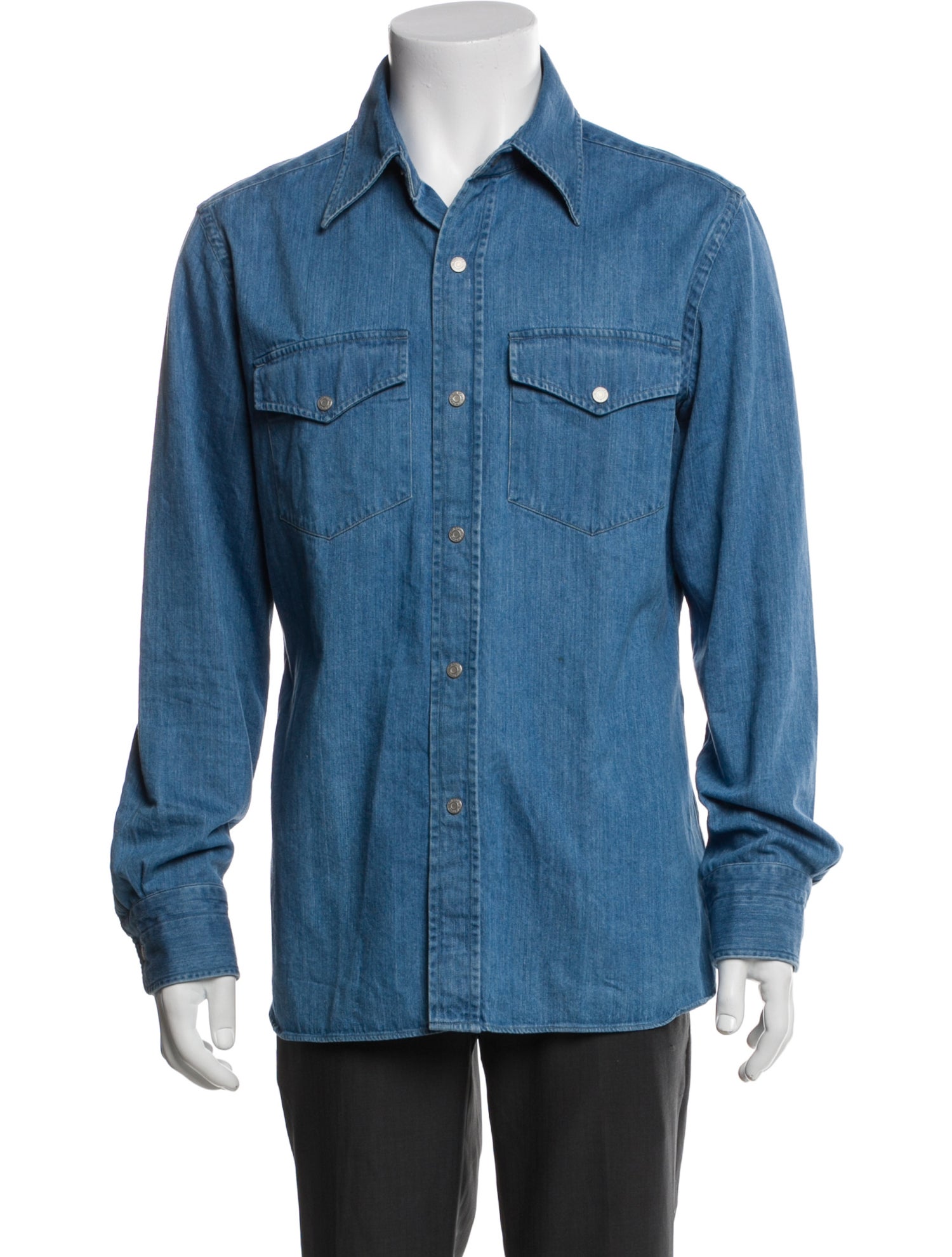 Tom Ford Long Sleeve Denim Shirt