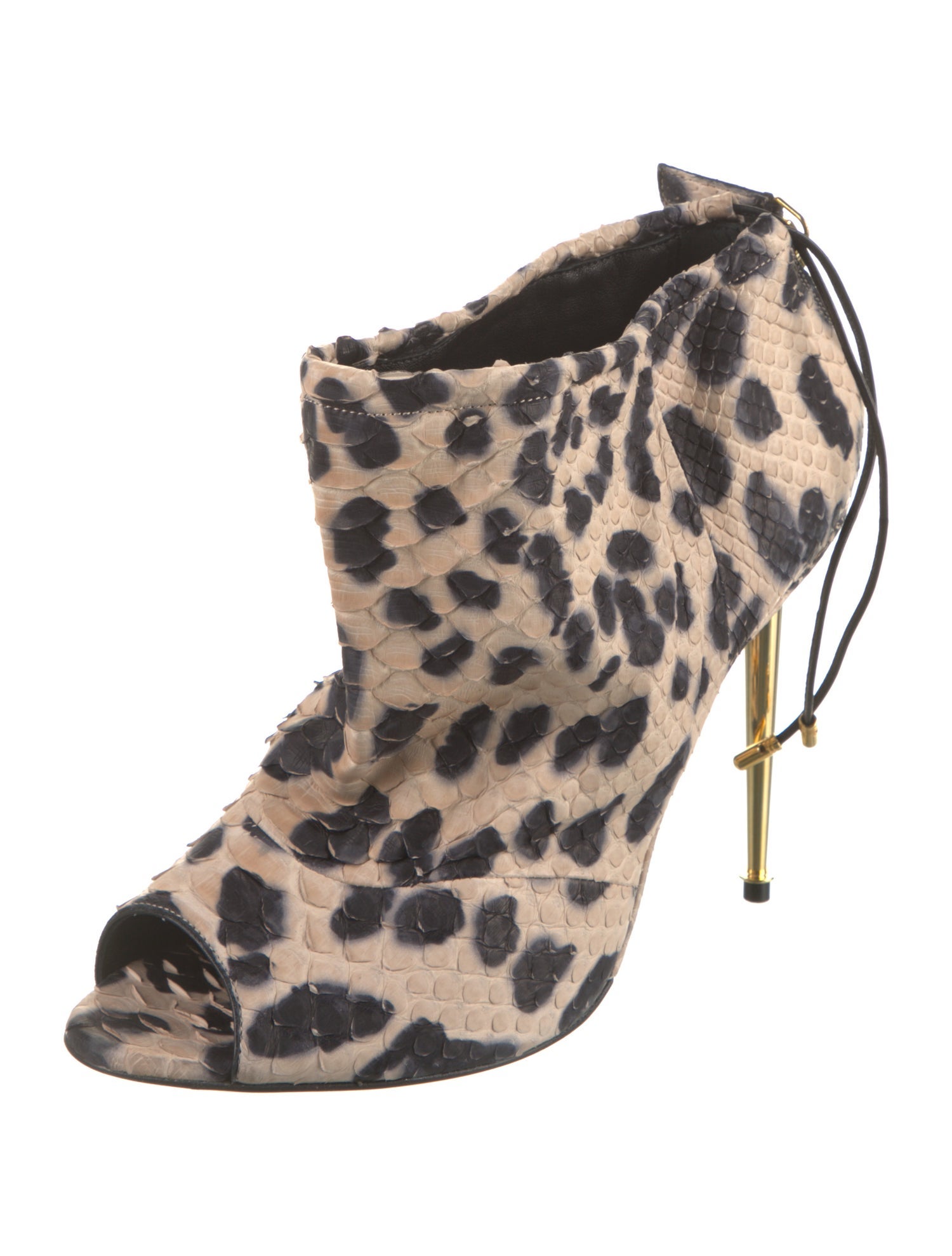 Tom Ford Snakeskin Animal Print Boots