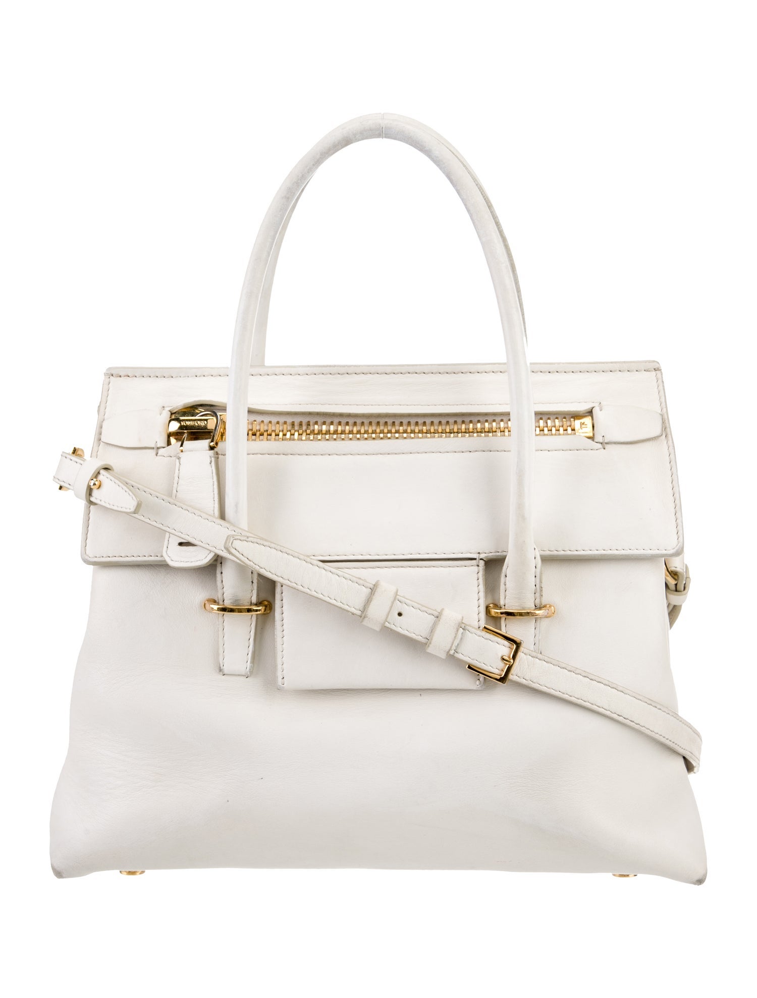 Tom Ford Leather Top Handle Bag