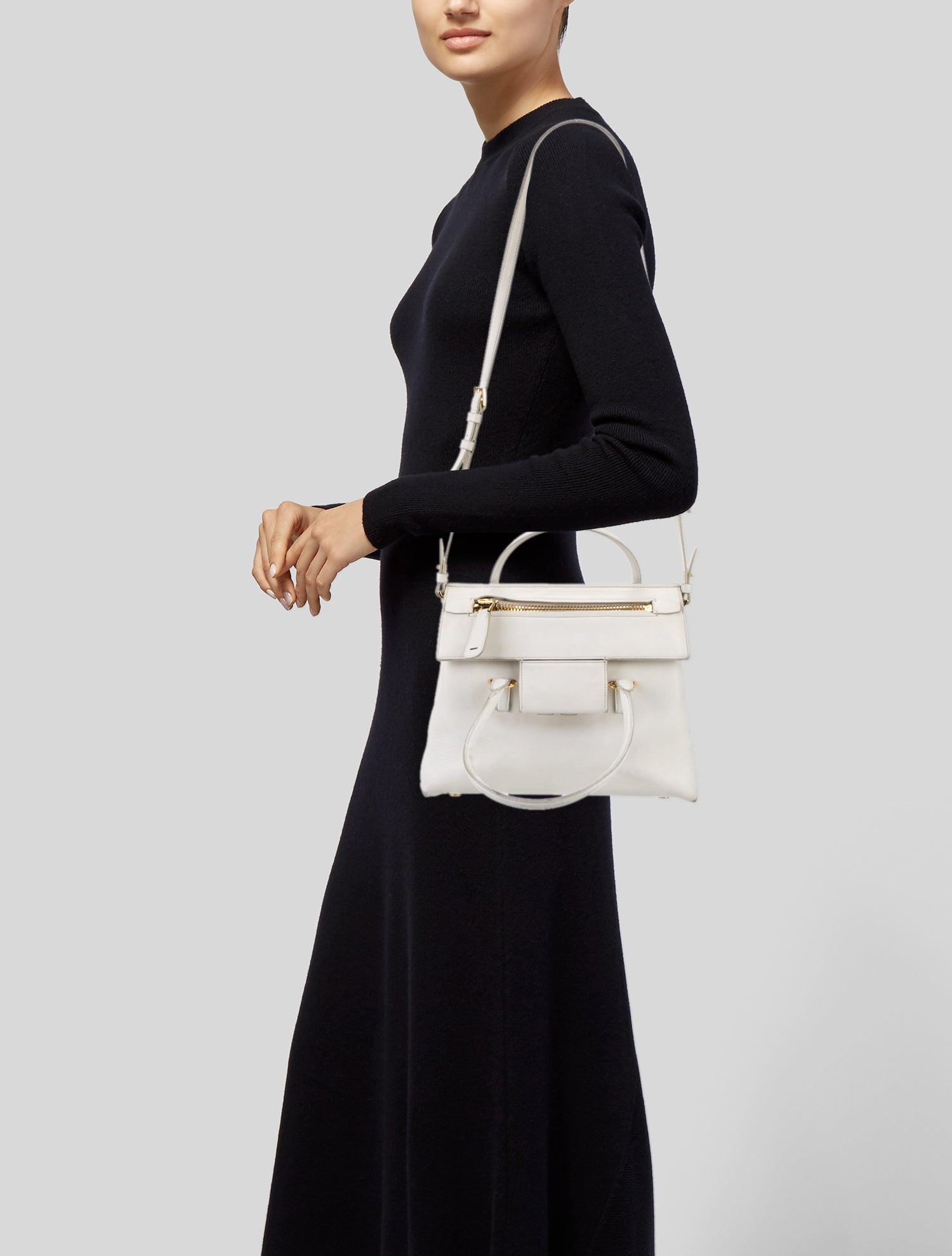 Tom Ford Leather Top Handle Bag