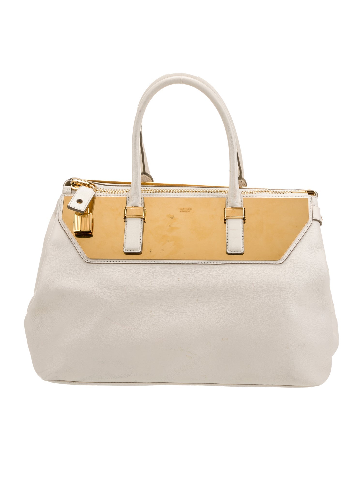 Tom Ford Leather Top Handle Bag