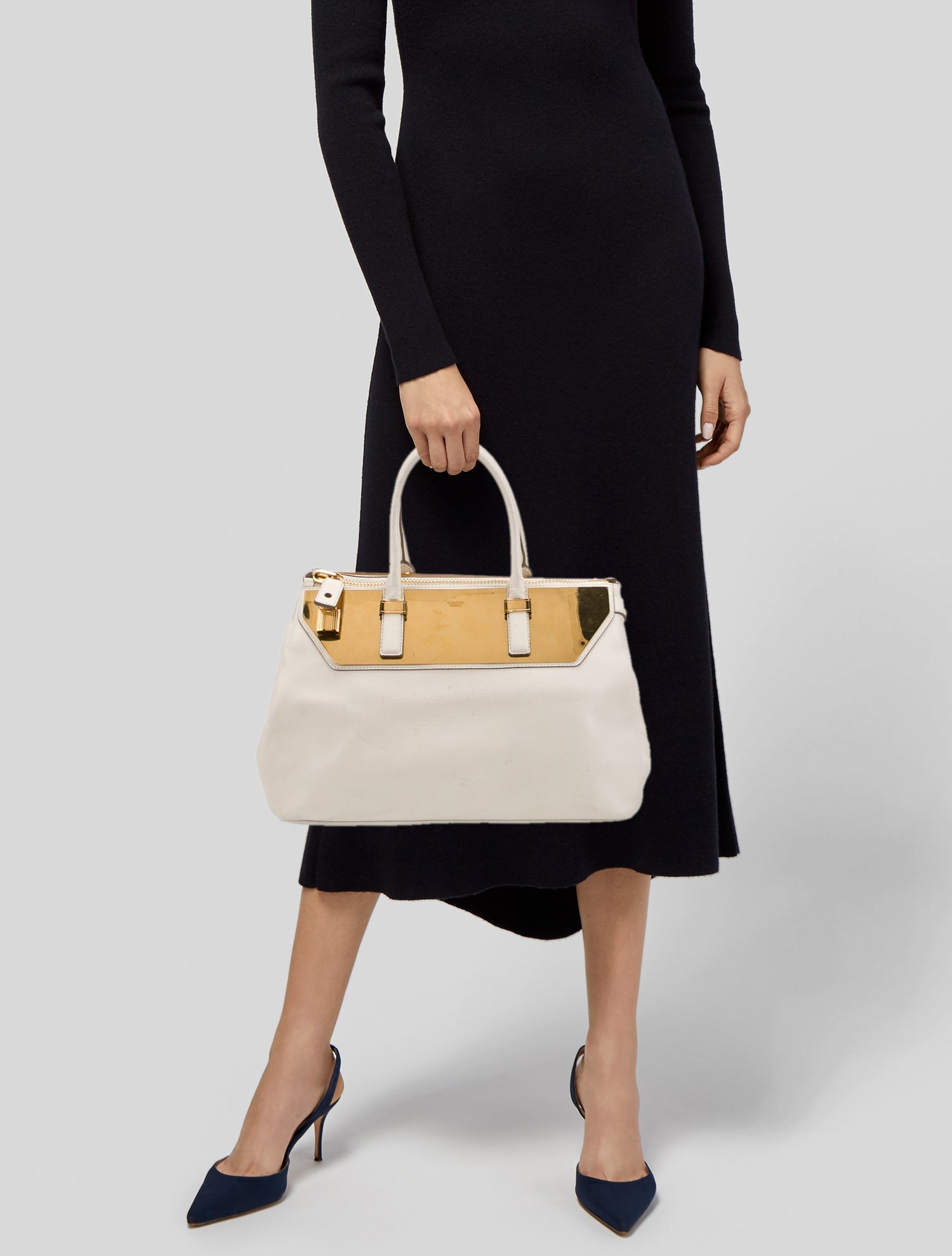 Tom Ford Leather Top Handle Bag