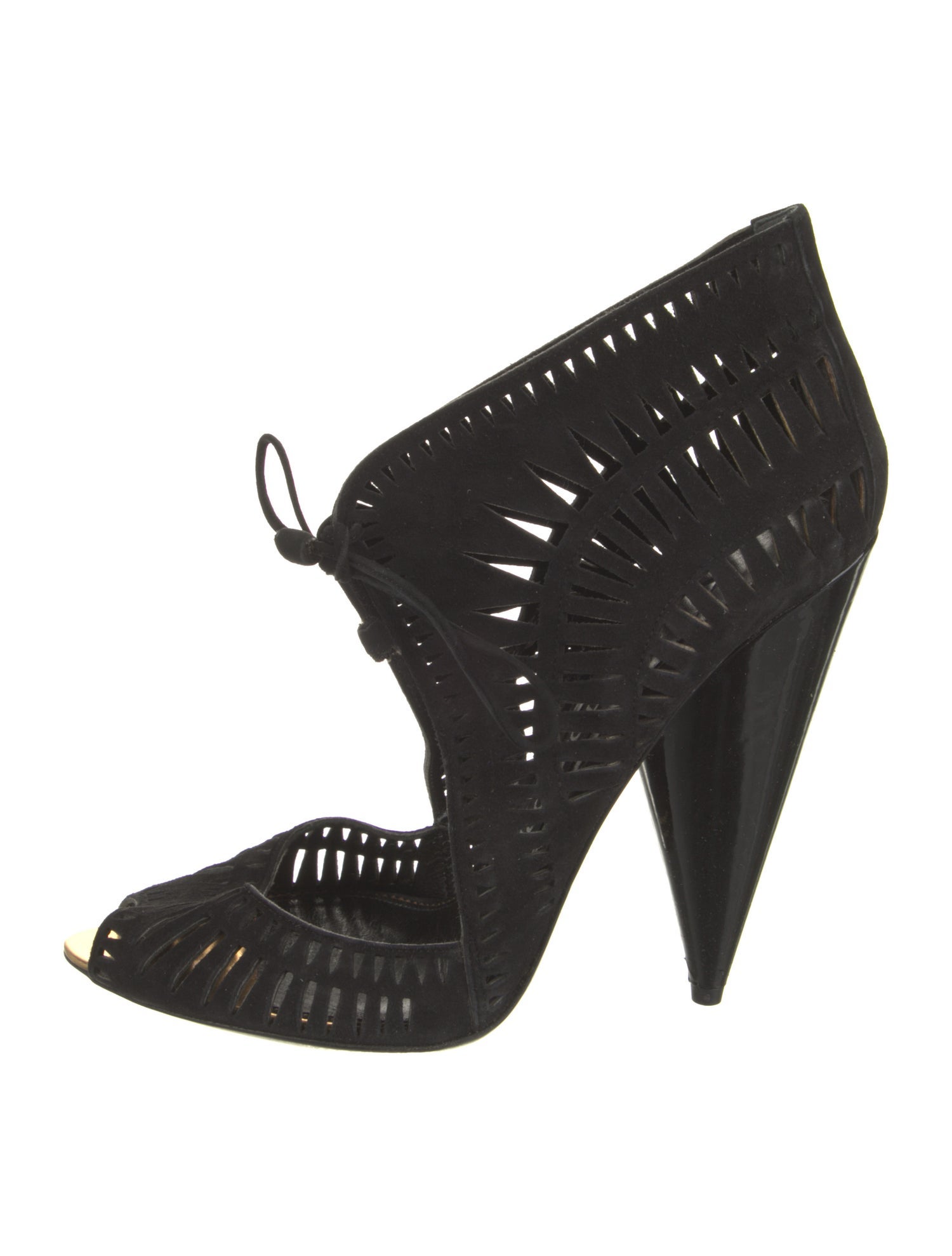 Tom Ford Suede Lasercut Accents Pumps