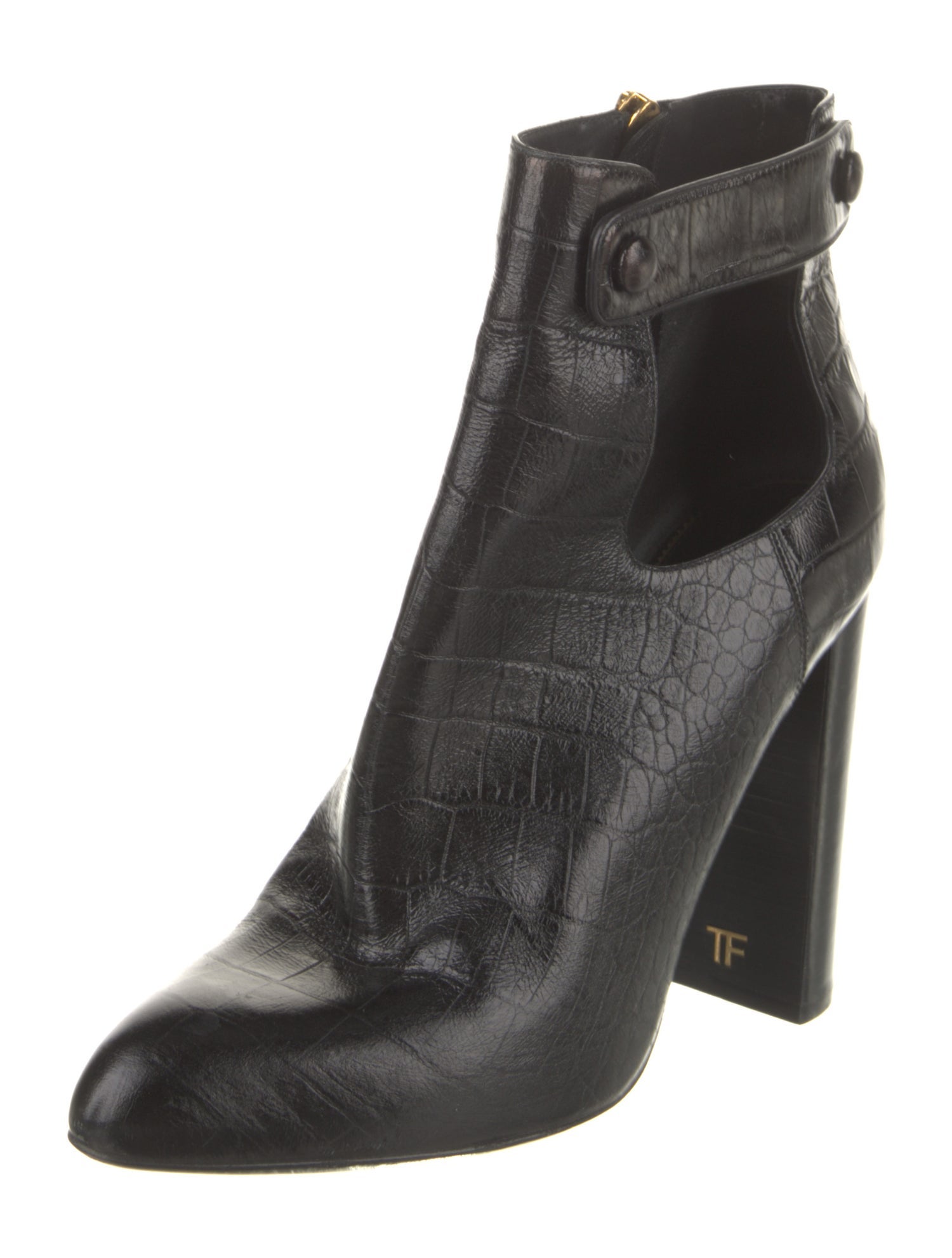 Tom Ford Embossed Leather Boots