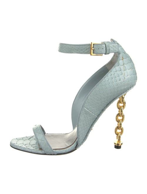 Tom Ford Python Animal Print Sandals