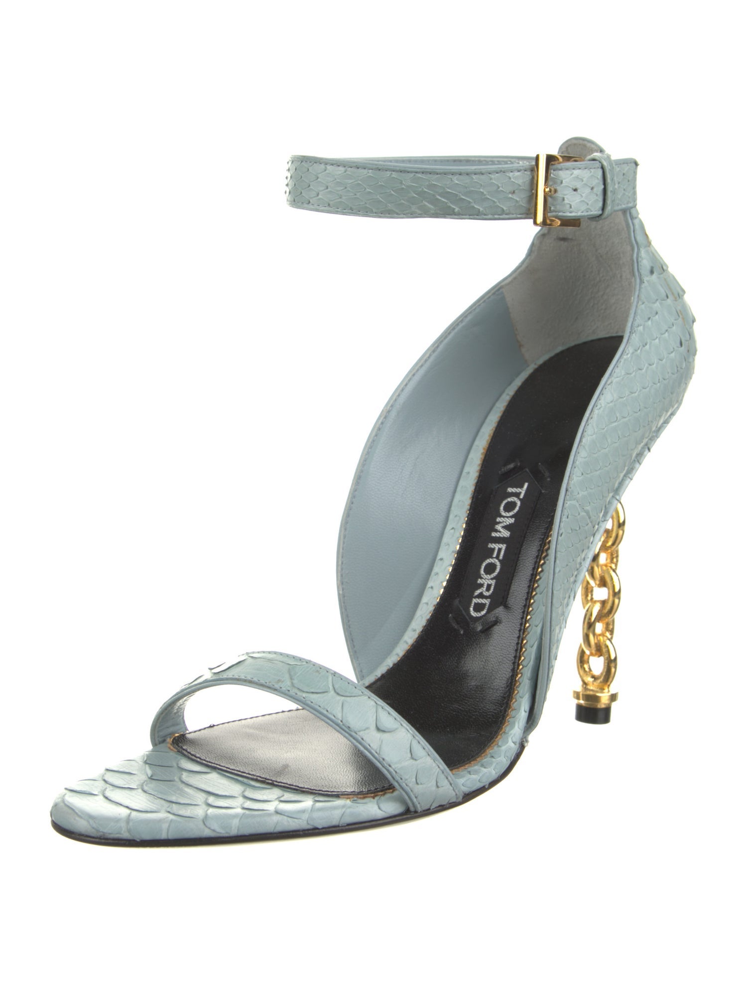 Tom Ford Python Animal Print Sandals