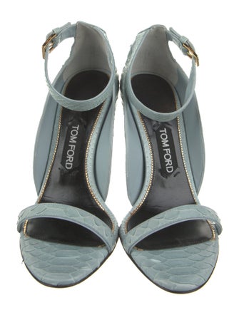 Tom Ford Python Animal Print Sandals