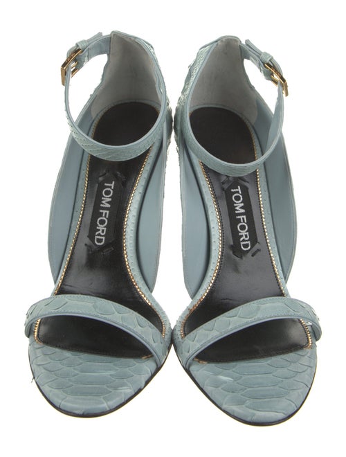 Tom Ford Python Animal Print Sandals