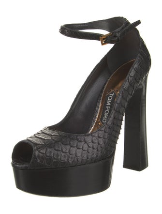Tom Ford Python Printed Pumps