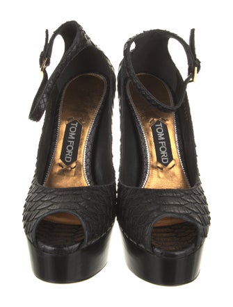 Tom Ford Python Printed Pumps