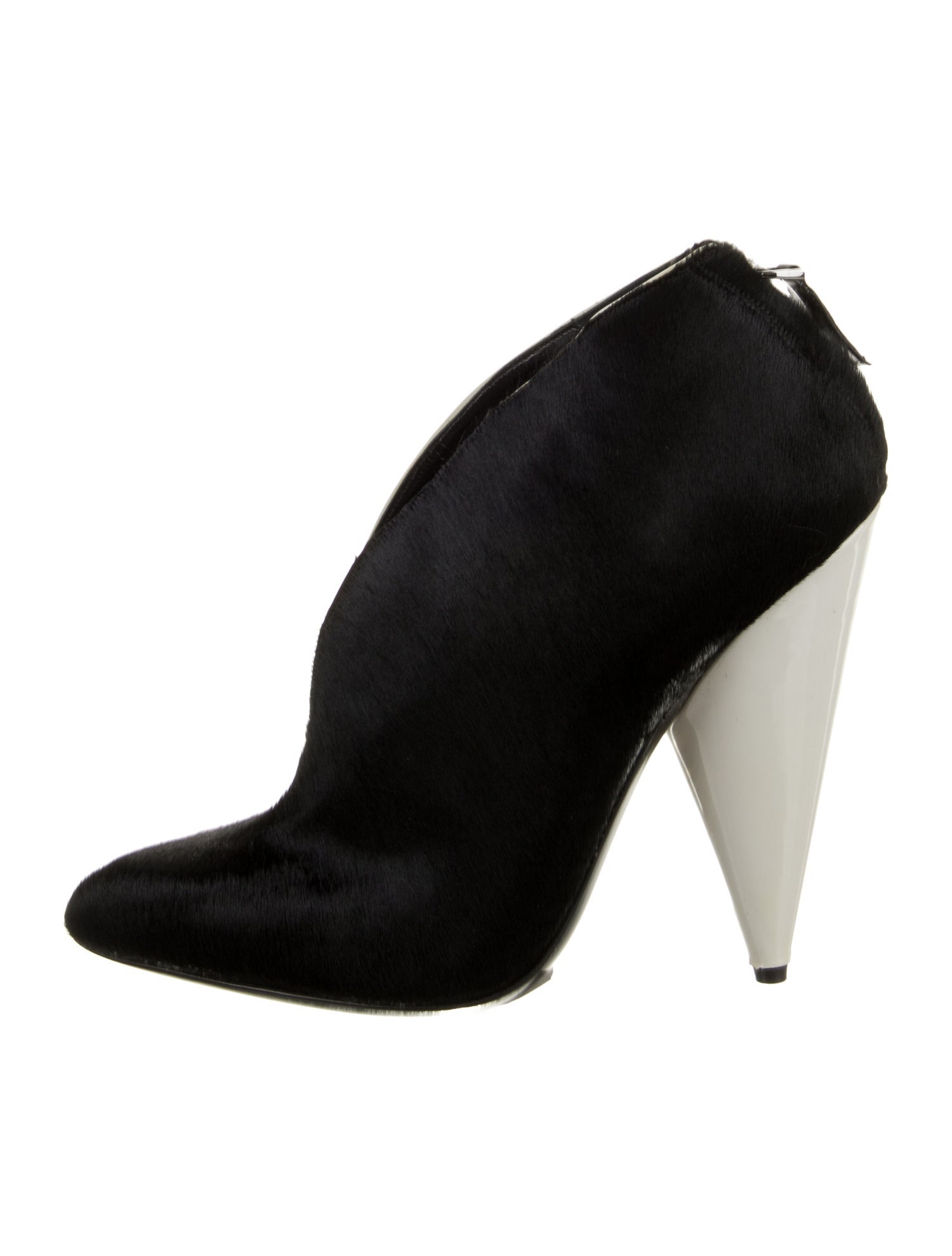 Tom Ford Ponyhair Leather Trim Embellishment Boots