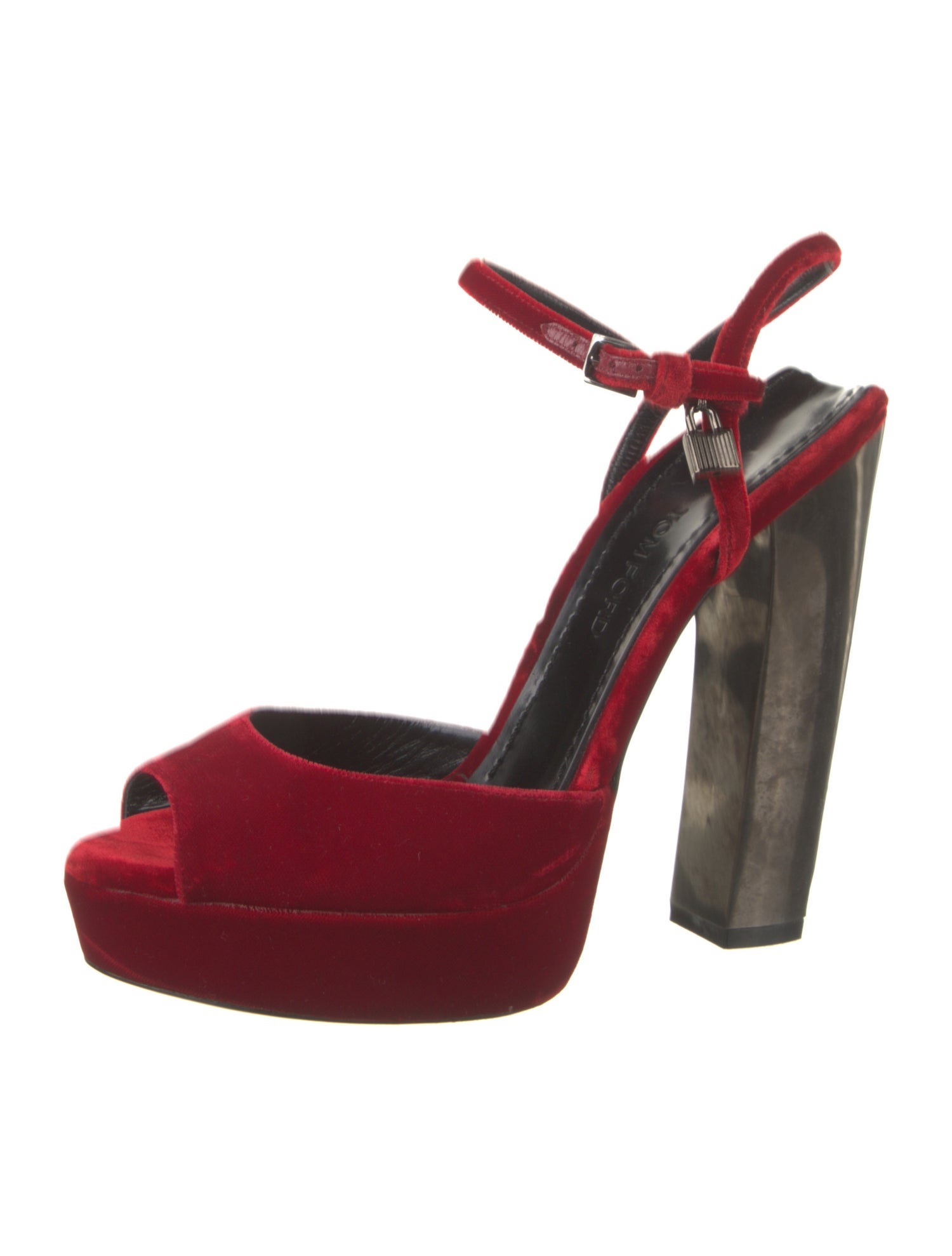 Tom Ford Velvet Sandals