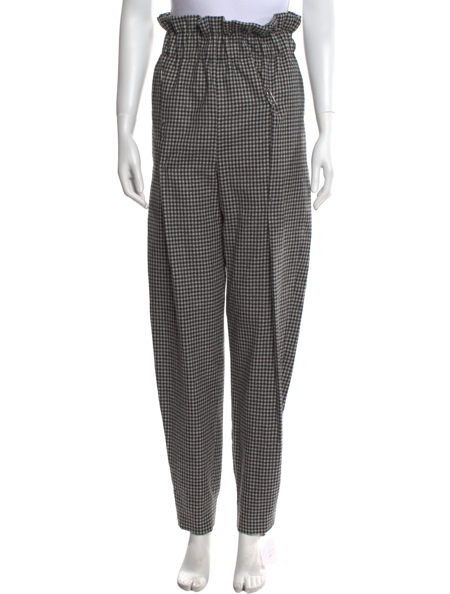 Tom Ford Plaid Print Skinny Leg Pants