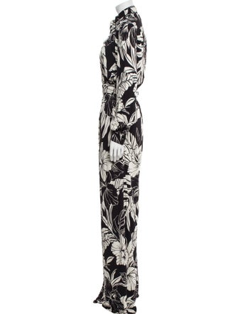 Tom Ford Printed Mock Neck Jumpsuit