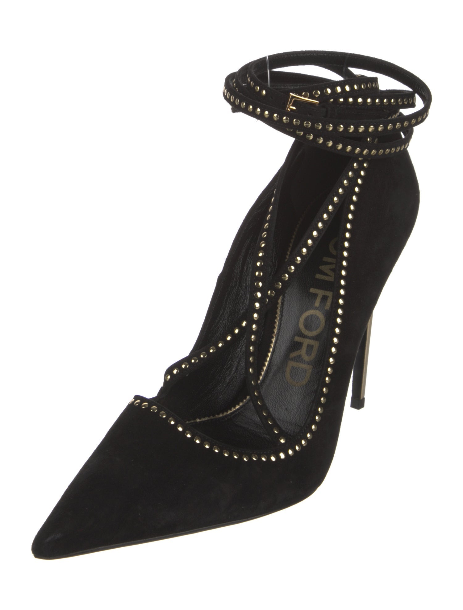 Tom Ford Velvet Studded Accents Pumps