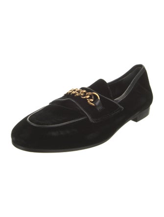 Tom Ford Velvet Chain-Link Accents Loafers
