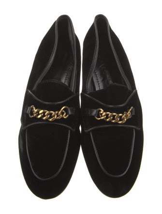 Tom Ford Velvet Chain-Link Accents Loafers