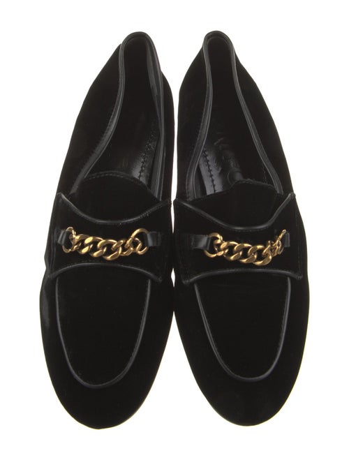 Tom Ford Velvet Chain-Link Accents Loafers