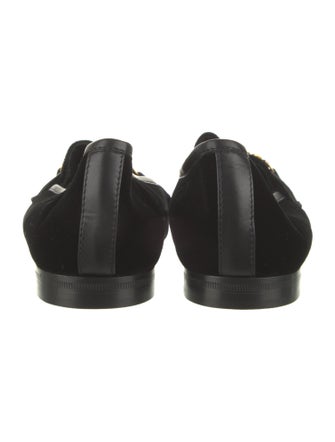 Tom Ford Velvet Chain-Link Accents Loafers
