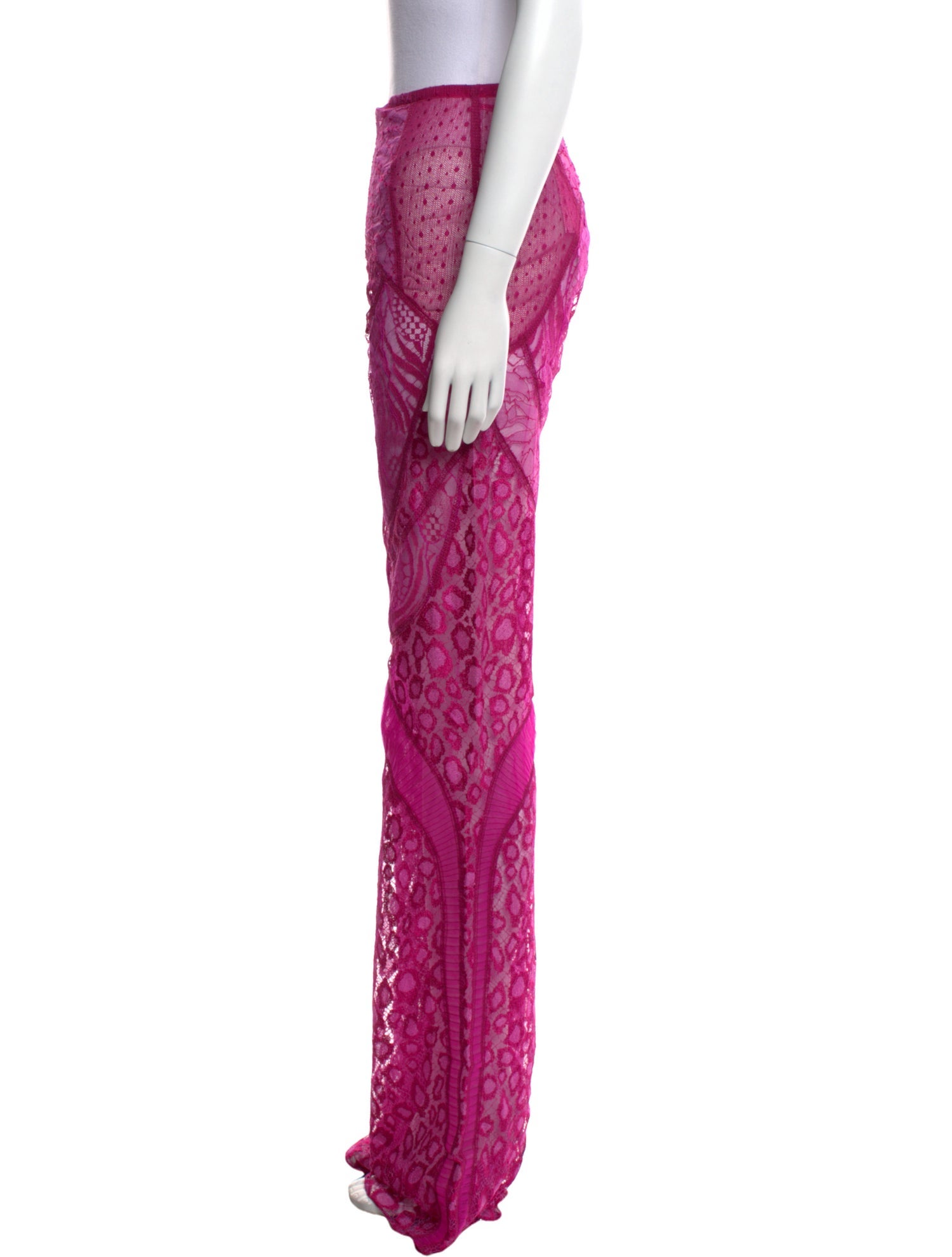 Tom Ford Lace Pattern Wide Leg Pants