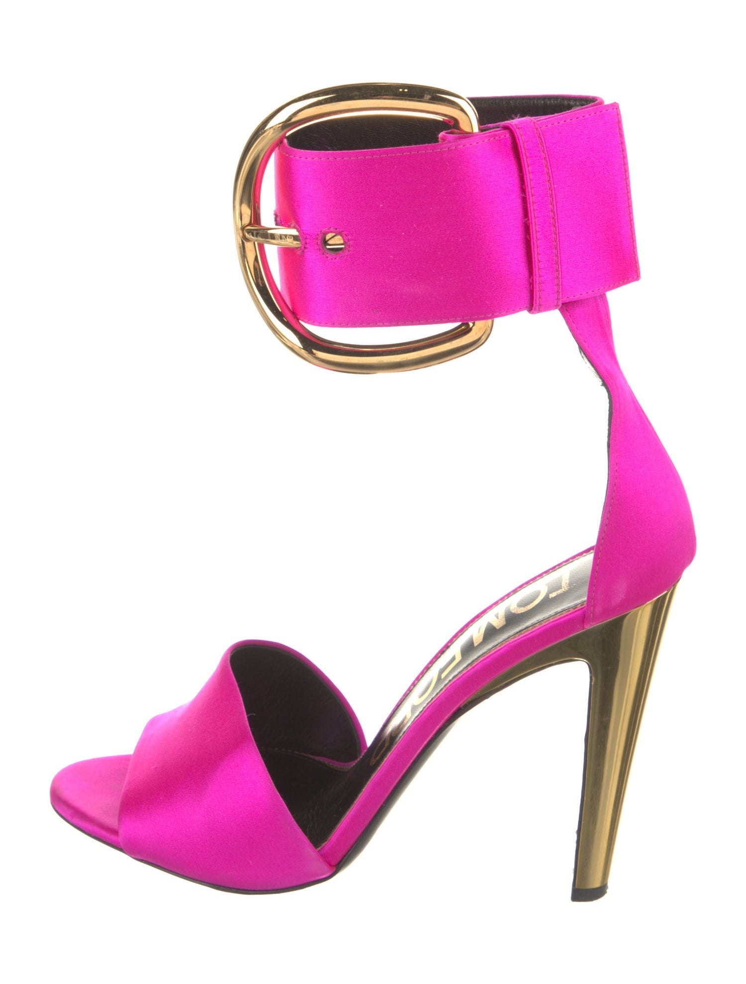 Tom Ford Satin Colorblock Pattern Sandals