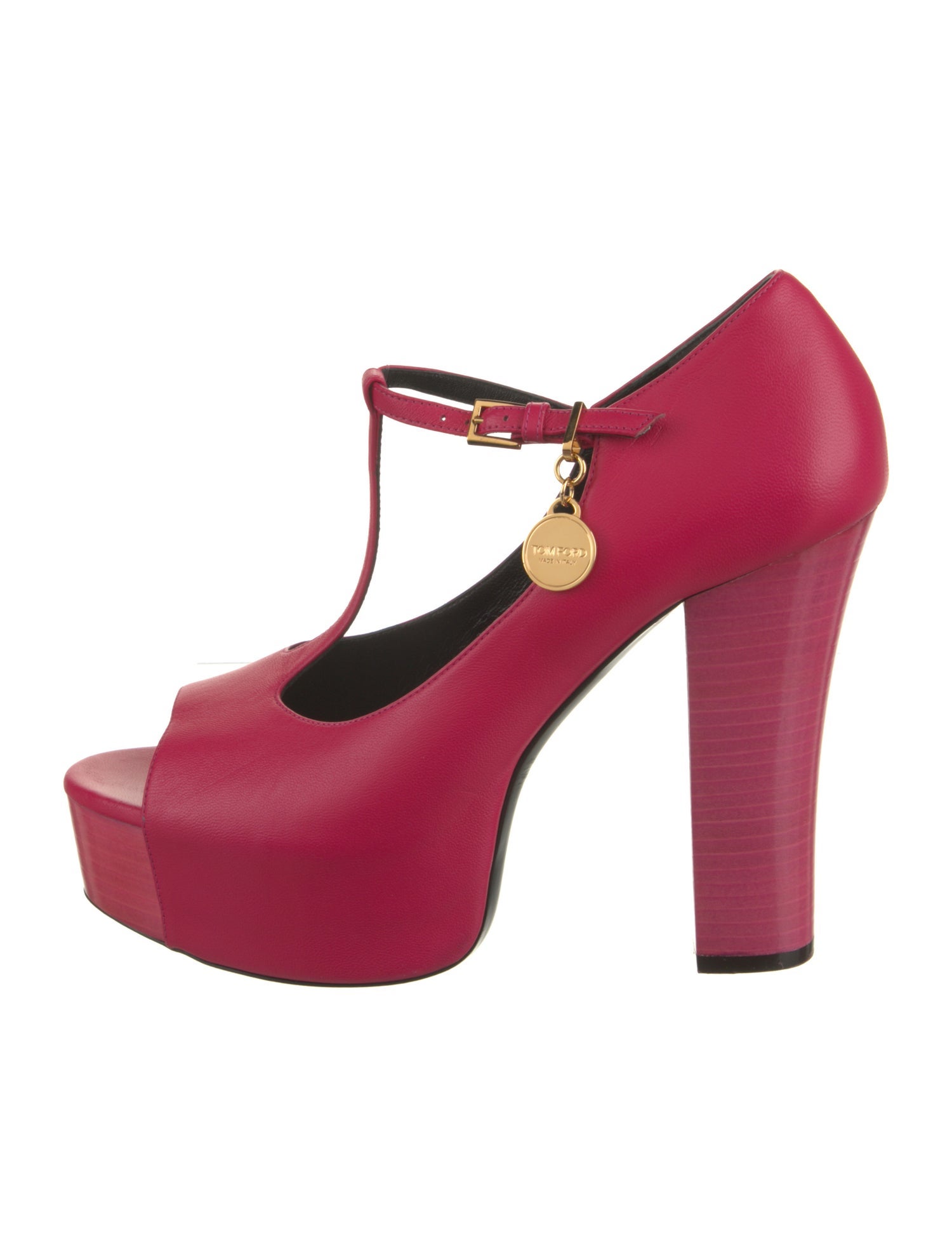 Tom Ford Leather T-Strap Pumps