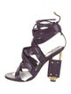 Tom Ford Python Animal Print Gladiator Sandals