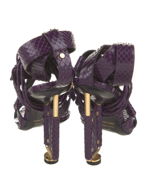 Tom Ford Python Animal Print Gladiator Sandals