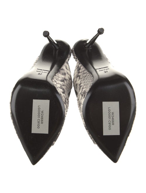 Tom Ford Embossed Leather Animal Print Slides