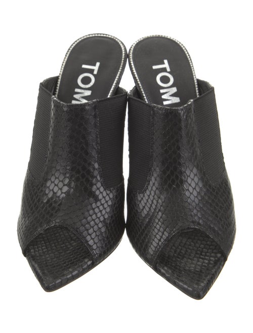 Tom Ford Embossed Leather Slides