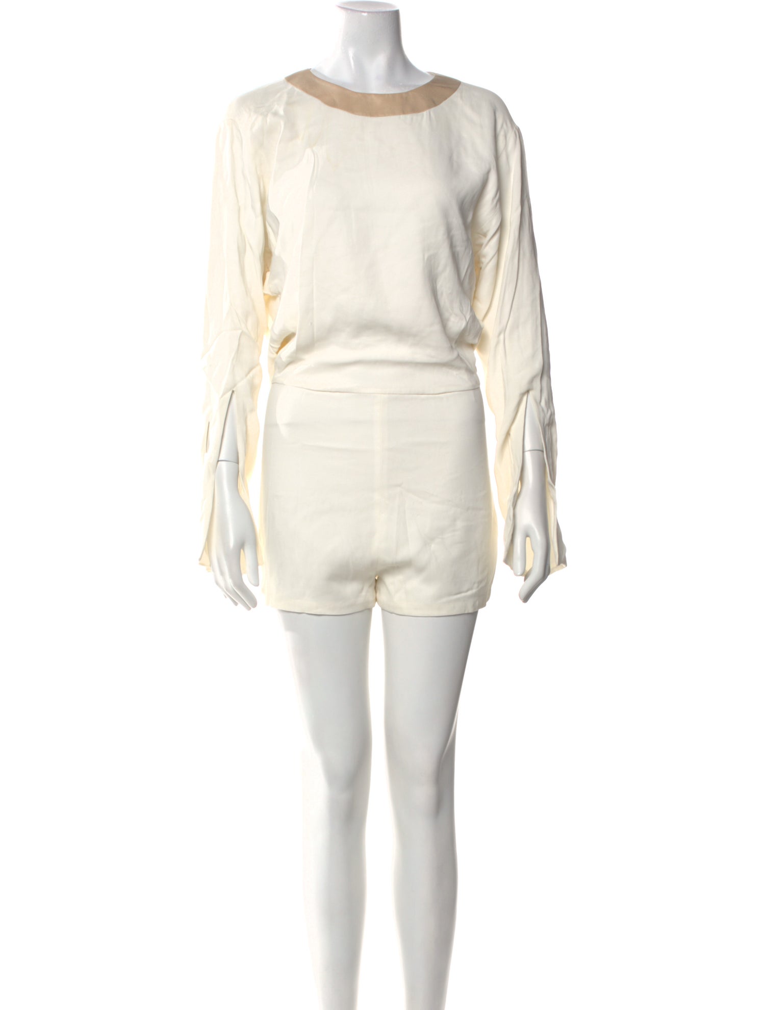 Tom Ford Striped Bateau Neckline Romper