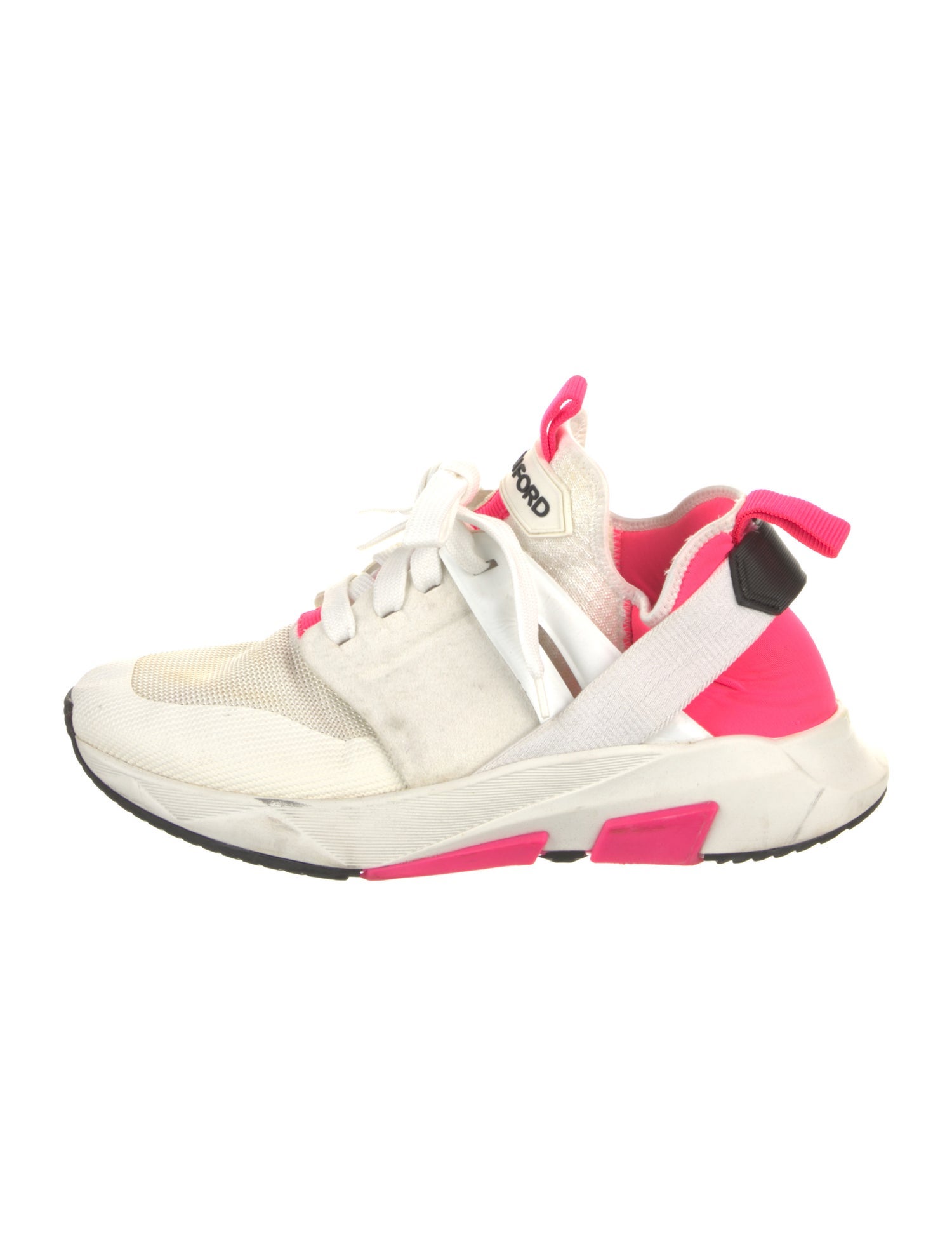 Tom Ford Canvas Colorblock Pattern Chunky Sneakers