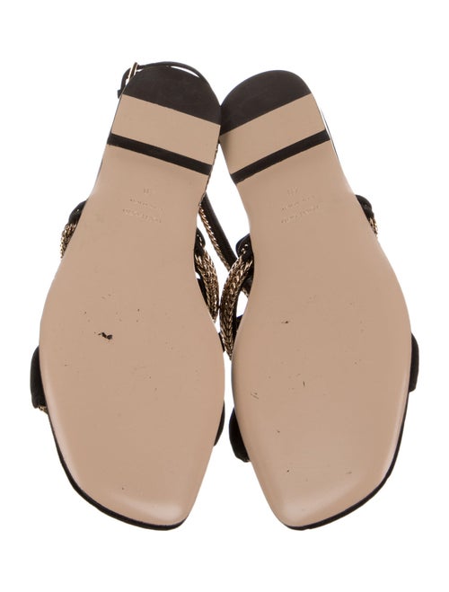 Tom Ford Velvet Chain-Link Accents Gladiator Sandals