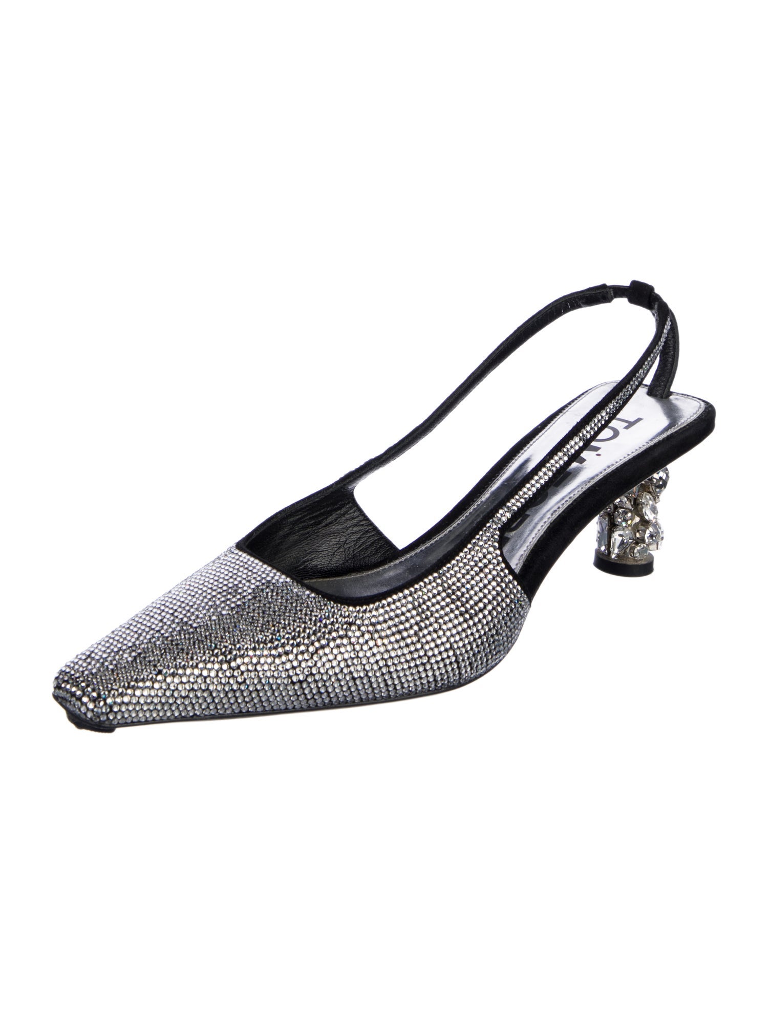 Tom Ford Crystal Crystal Embellishments Slingback Pumps