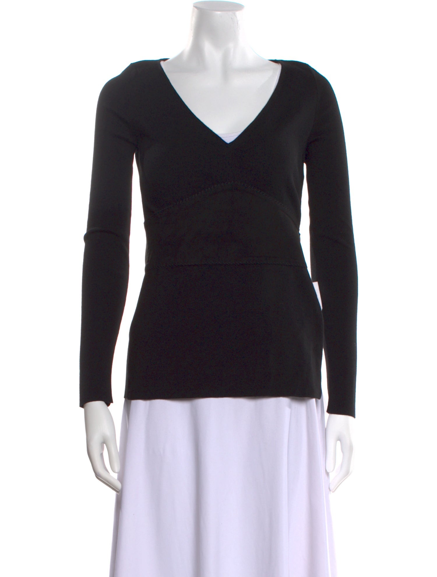 Tom Ford Virgin Wool V-Neck Top