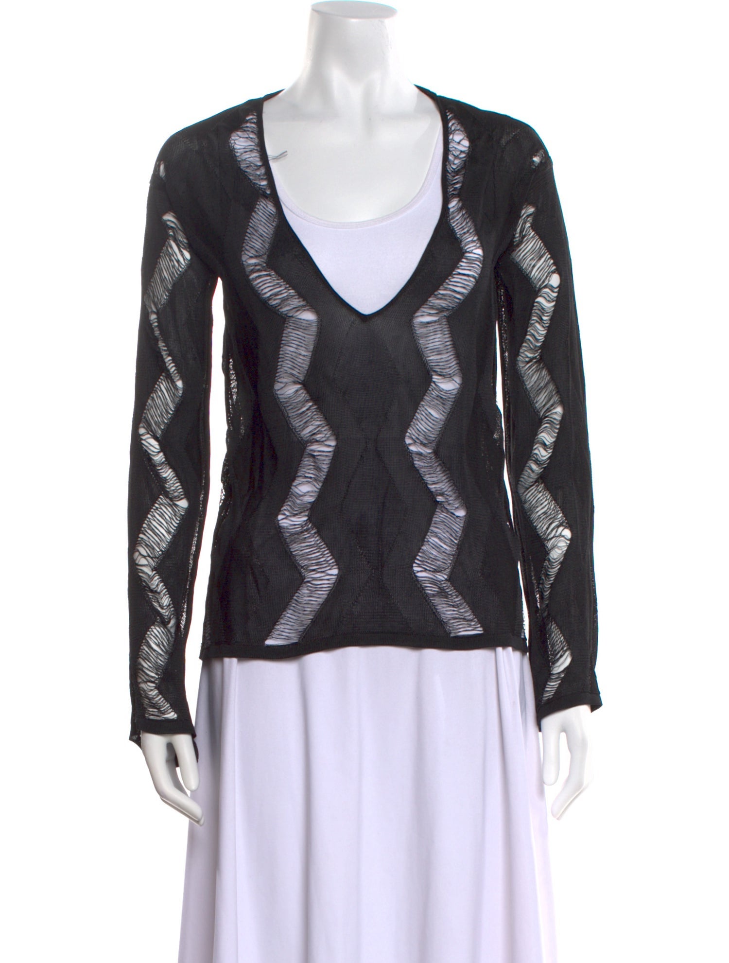 Tom Ford Printed Scoop Neck Top