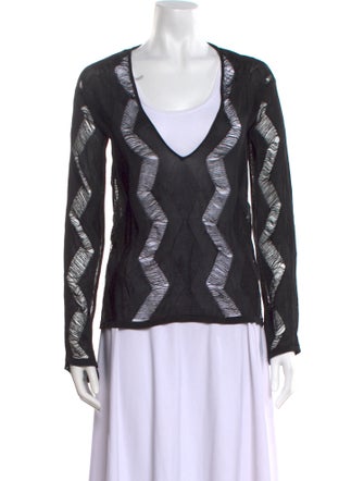 Tom Ford Printed Scoop Neck Top