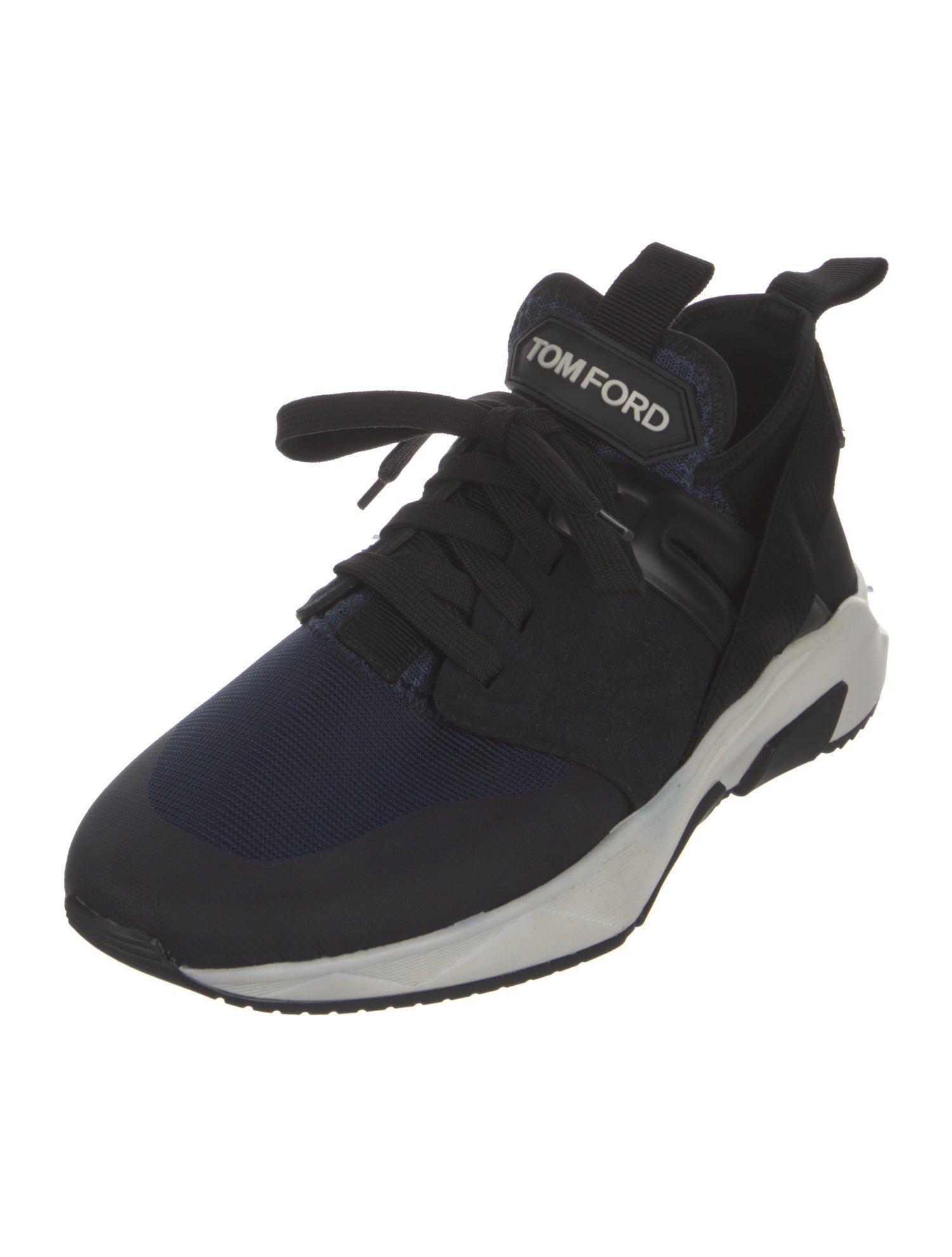 Tom Ford Suede Mesh Accents Athletic Sneakers